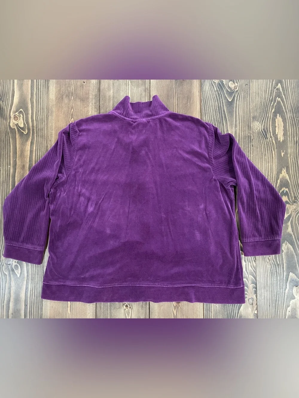 Women’s Vintage Y2K Erika Purple Sport Plus Size Zip Up Jacket